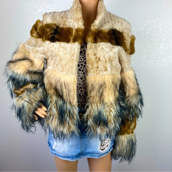 BEBE Faux Fur Jacket Coat - Picture 3 of 10